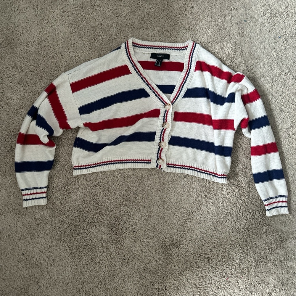 forever 21 small sweater crop top